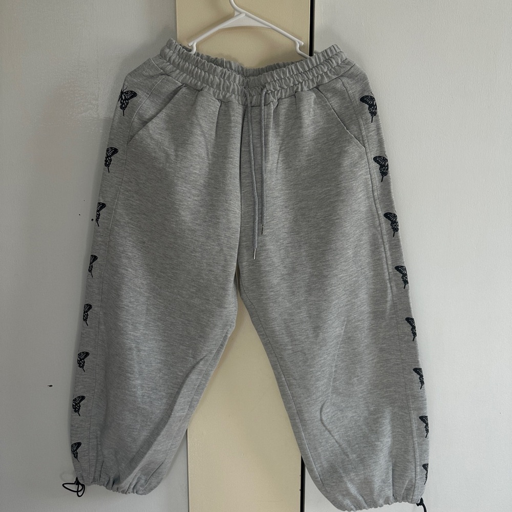 Not Rated Gray Butterfly Joggers - Picture 2 of 3